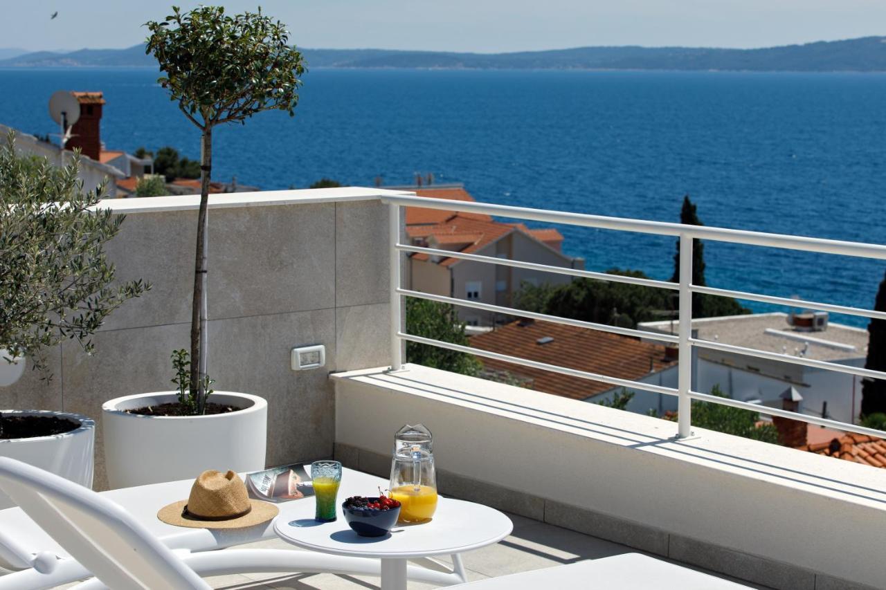 Villa Anadea With Hot Tub Overlooking Sea Trogir Eksteriør billede